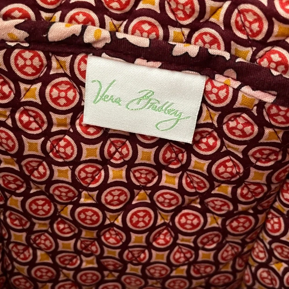Vera Bradley Floral Quilted Laptop Bag With Shoulder Strap